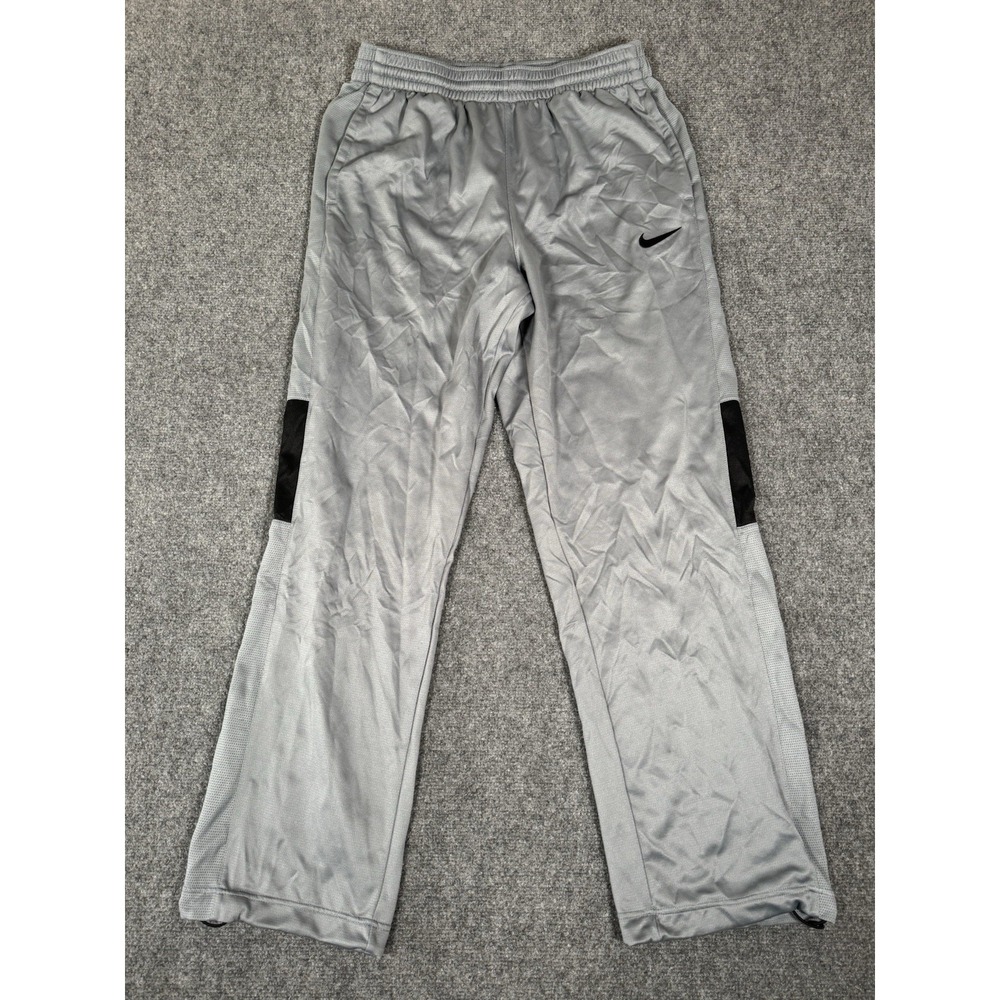 NikePants Mens Medium Gray Dri Fit Basketball Gym Training‎ Sweatpants 30" EUC